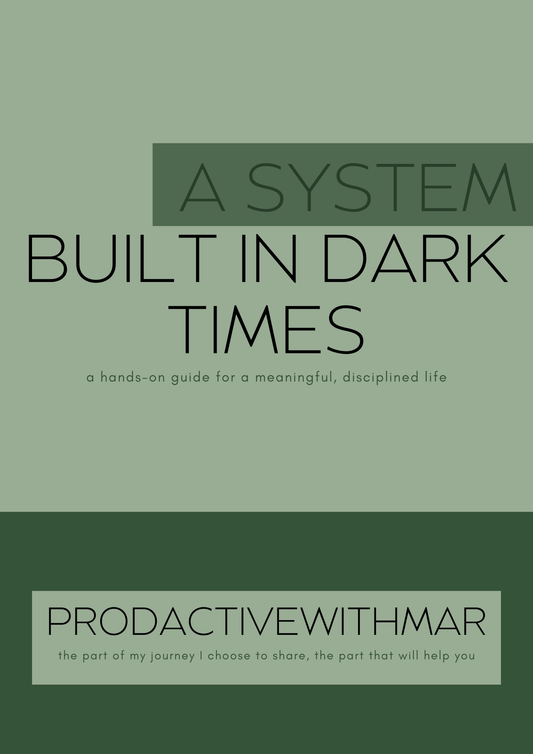 A SYSTEM BUILT IN DARK TIMES